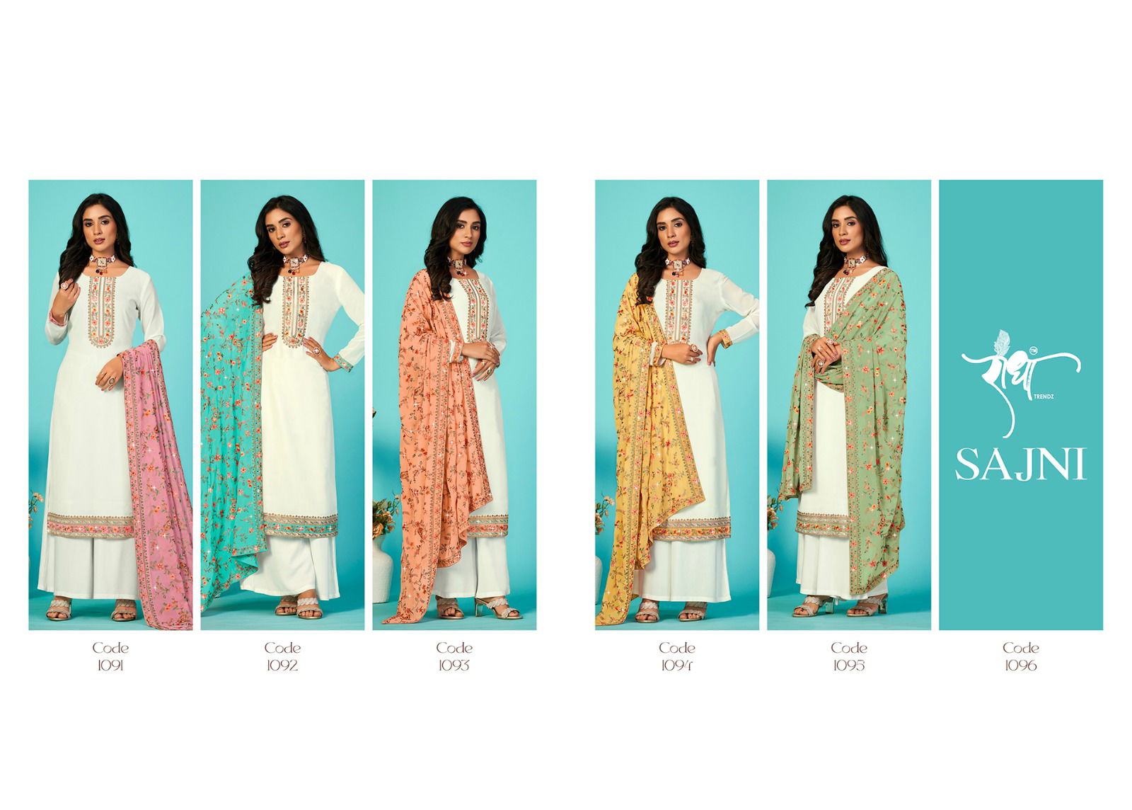 Sajni By Radha Heavy Georgette Sharara With Dupatta Suit Catalog
